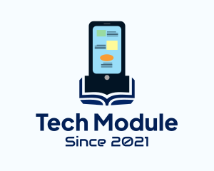 Module - Mobile Phone Ebook logo design