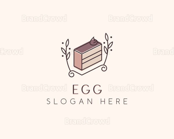 Dessert Cake Slice Logo