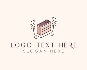 Cake Slice - Dessert Cake Slice logo design