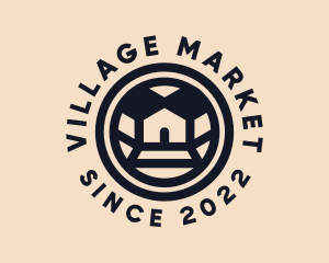 Village - Residential Village House logo design