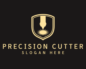 Cutter - Factory Laser Cutter logo design