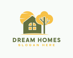 Modern Home Real Estate logo design