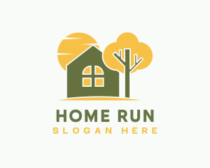 Modern Home Real Estate logo design