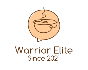 Mug - Monoline Coffee Chat logo design