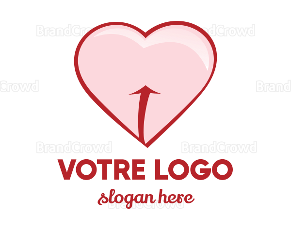 Red Pink Heart Logo