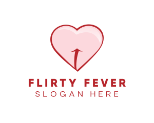 Red Pink Heart logo design