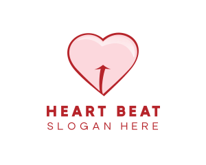 Red Pink Heart logo design