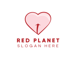 Red Pink Heart logo design