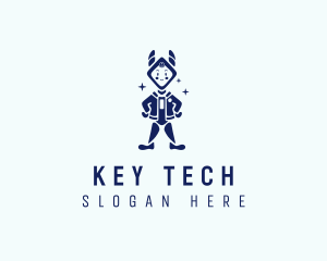 Toy Tech Robot logo design