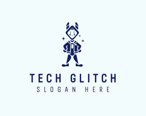 Toy Tech Robot logo design