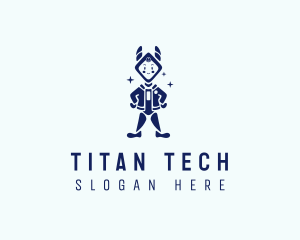 Toy Tech Robot logo design