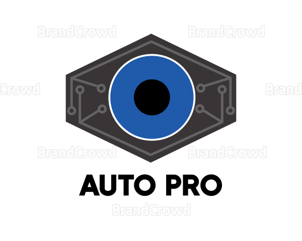Robotic Tech Eye Logo