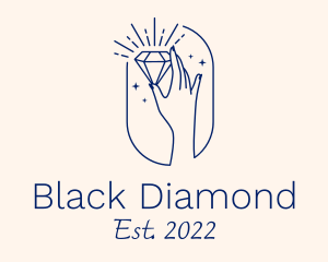 Diamond Nail Salon logo design