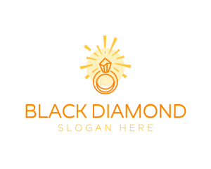 Shining Diamond Ring logo design