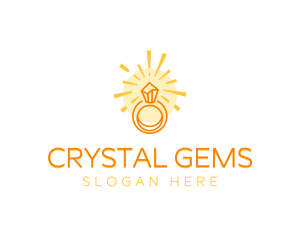 Shining Diamond Ring logo design