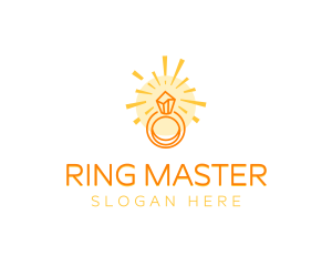 Ring - Shining Diamond Ring logo design