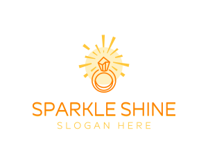 Shining Diamond Ring logo design