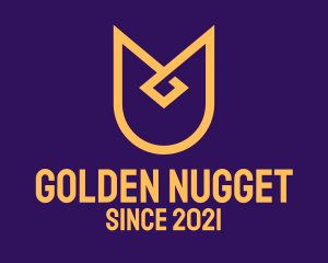 Golden Shield Badge logo design