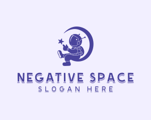 Outer Space Astronaut logo design