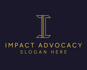 Gold Paralegal Firm logo design