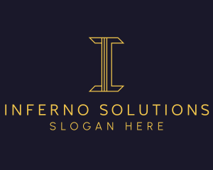 Gold Paralegal Firm logo design