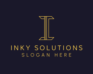 Gold Paralegal Firm logo design