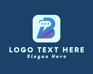 Messenger App Letter B Logo