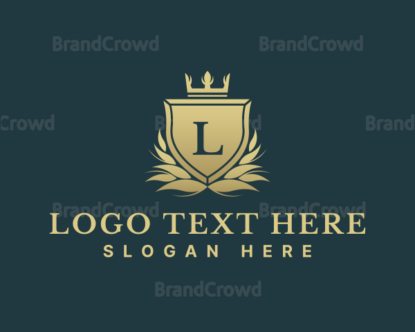 Luxury Crown Shield Logo