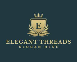 Luxury Crown Shield logo design