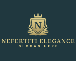 Luxury Crown Shield logo design