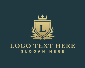 Luxury Crown Shield Logo