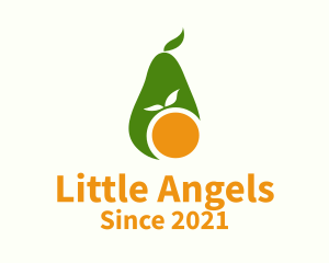 Restaurant - Avocado Orange Fruit logo design