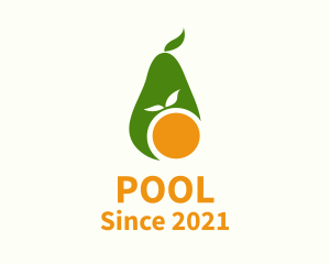 Drink - Avocado Orange Fruit logo design