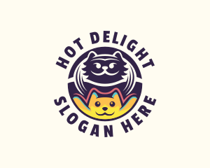 Dog Cat Grooming logo design