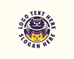 Vet - Dog Cat Grooming logo design