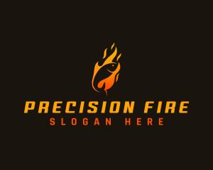 Fire Fish Flame logo design