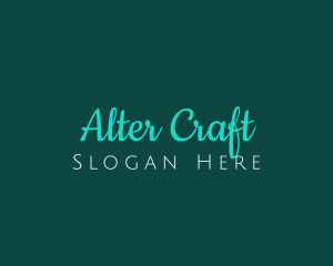 Modern Handwritten Craft logo design