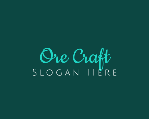 Modern Handwritten Craft logo design