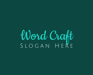 Modern Handwritten Craft logo design