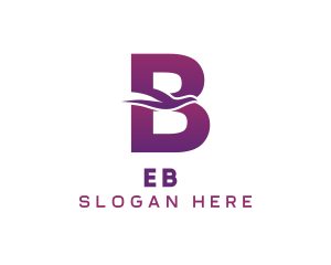 Purple Letter B Bird Logo