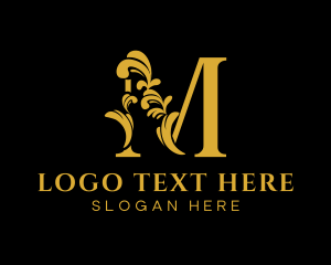 Gold And Purple - Golden Elegant Classy logo design