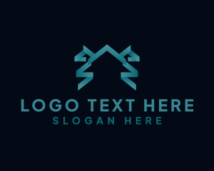 Contractor - Residential Roofing Construction logo design