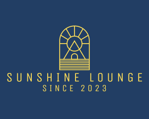 Pyramid House Sunshine logo design