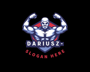 Exercise - Bodybuilder Muscle Man logo design