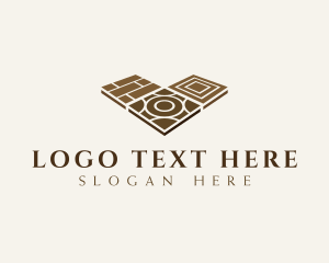 Tile Flooring Pavement Logo