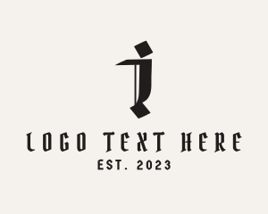 Calligraphy - Gothic Clothing Apparel logo design
