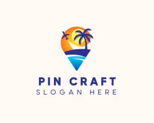 Pins - Airplane Travel Resort logo design
