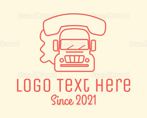 Red Mobile Truck Logo