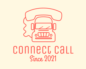 Call - Red Mobile Truck logo design