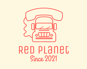 Red Mobile Truck logo design